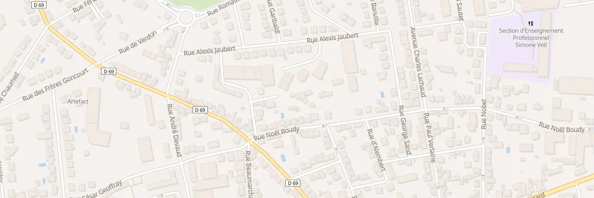 Plan du 86T Rue Noel Boudy à Brive-la-Gaillarde