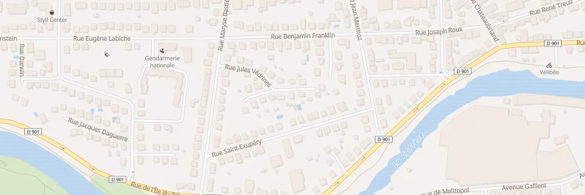 Plan du 26 Rue Jules Vedrines à Brive-la-Gaillarde