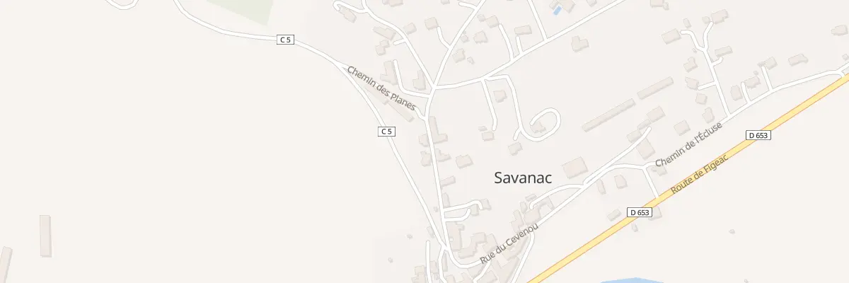 Plan du 135 Rte de l’Acqueduc à Lamagdelaine