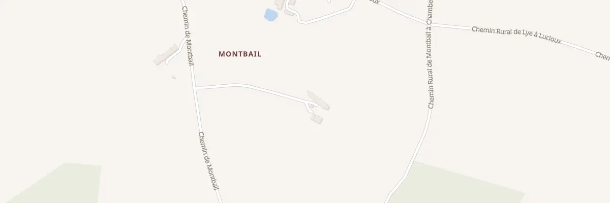 Plan du 390 Che de Montbail à Lye
