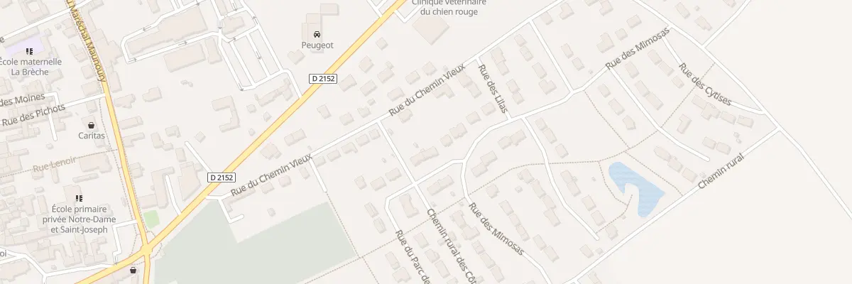 Plan du 11B Rue du Parc des Revaux à Mer