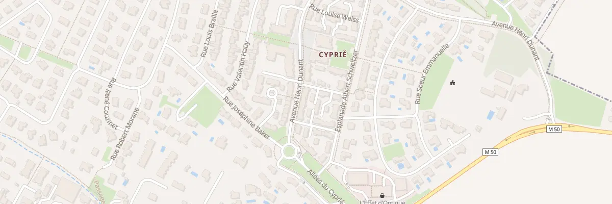 Plan du 2D Rue Olympe de Gouges à Balma