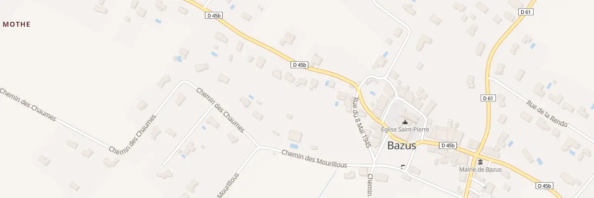 Plan du 165 Rte de Gargas à Bazus
