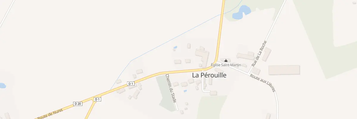 Plan du 12 Le Bourg à La Pérouille