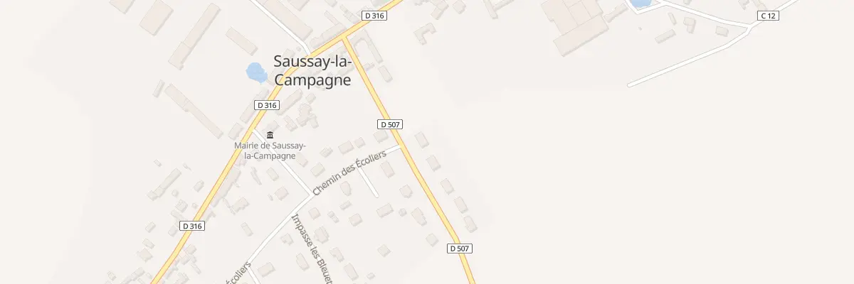 Plan du 10 Rte du Thil à Saussay-la-Campagne