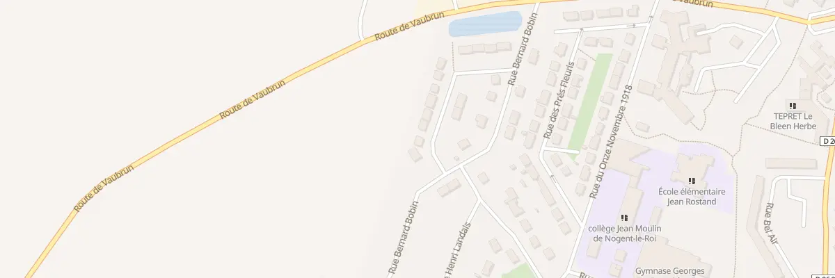 Plan du 30 Rue Raymonde Bouvier à Nogent-le-Roi