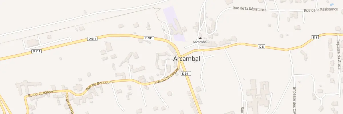 Plan du 25 Rte de Villefranche à Arcambal