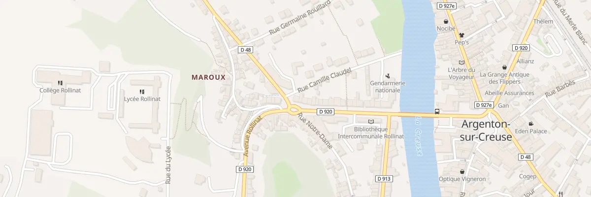 Plan du 38 Av Rollinat à Argenton-sur-Creuse