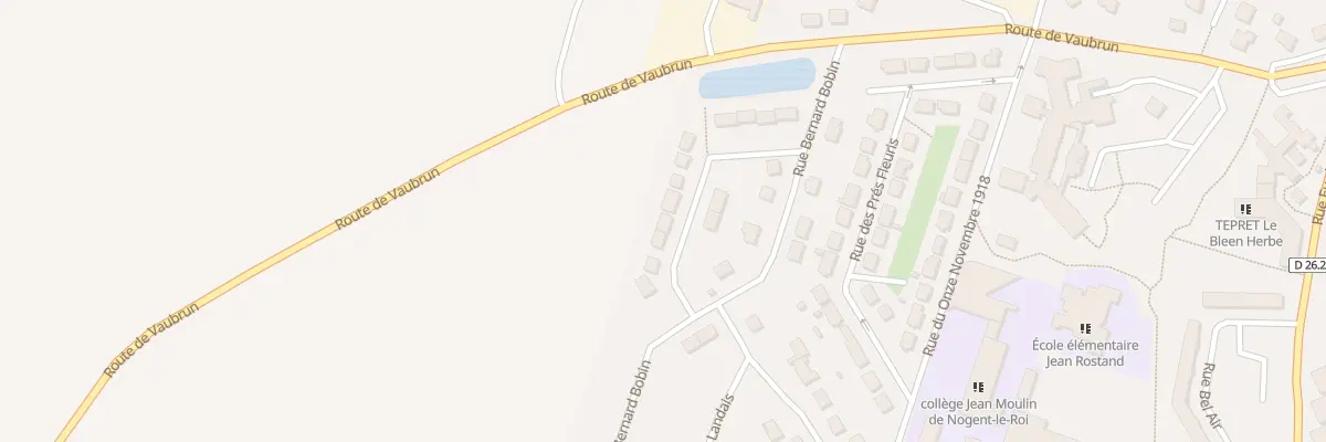 Plan du 26 Rue Raymonde Bouvier à Nogent-le-Roi
