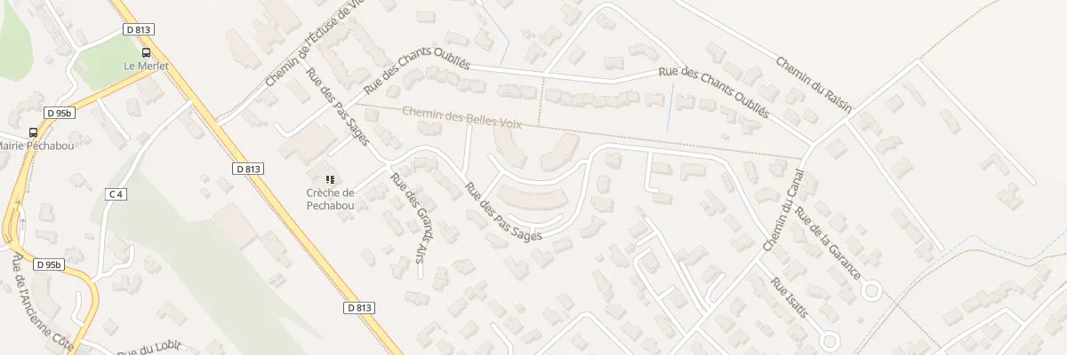 Plan du 6 Rue des Pas Sages à Péchabou