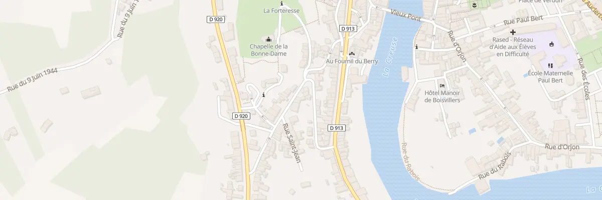 Plan du 5 Rue de Châteauneuf à Argenton-sur-Creuse