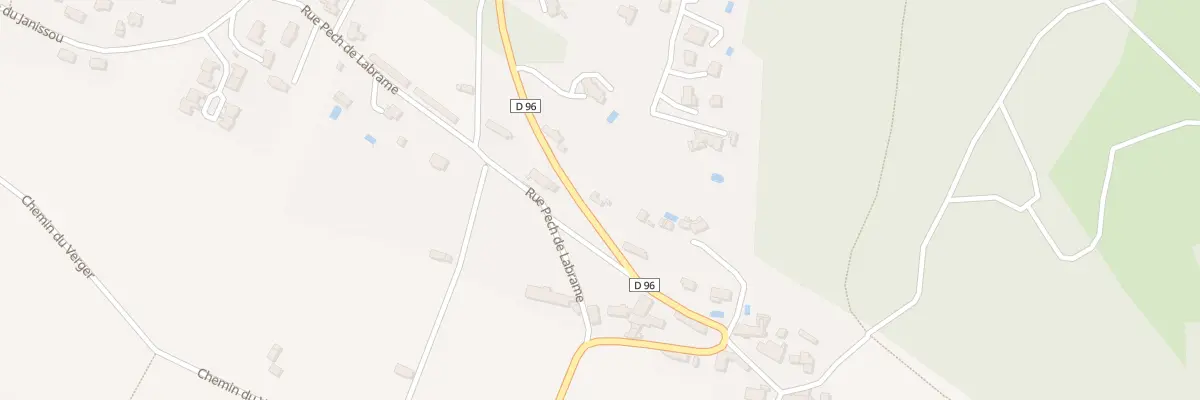 Plan du 696 Rte de Gabalès à Pinsac