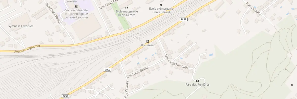 Plan du 43 Av J Jacques Rousseau à Brive-la-Gaillarde
