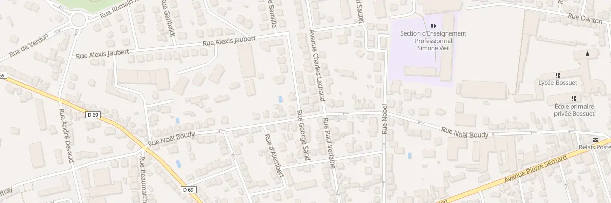 Plan du 14 Rue George Sand à Brive-la-Gaillarde