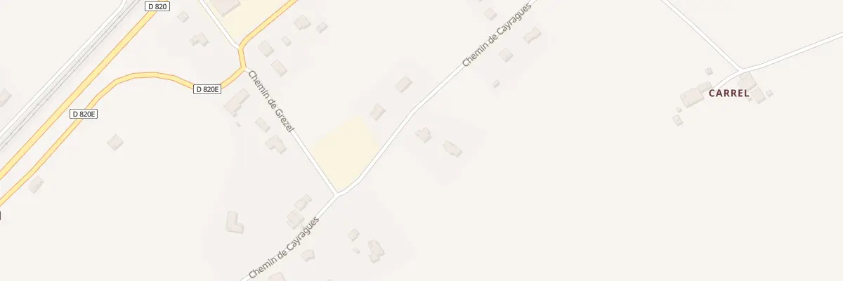 Plan du 1285 Che de Cayragues à Réalville