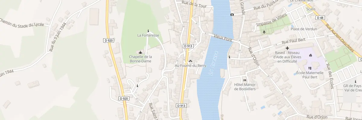 Plan du 50 Rue Victor Hugo à Argenton-sur-Creuse