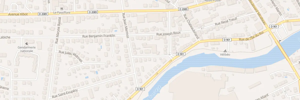 Plan du 10 Rue Charles Brun à Brive-la-Gaillarde