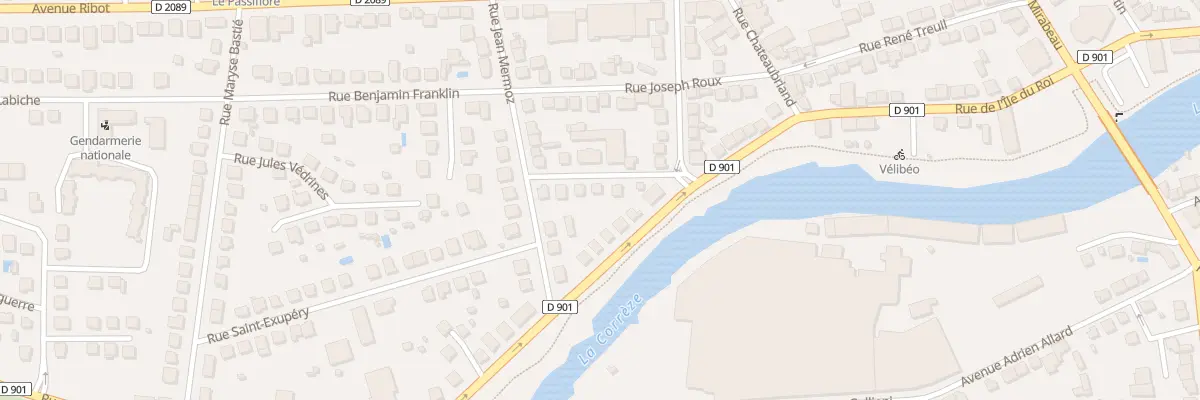 Plan du 7 Rue Charles Brun à Brive-la-Gaillarde