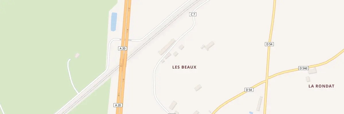 Plan du 8B Les Beaux à Celon
