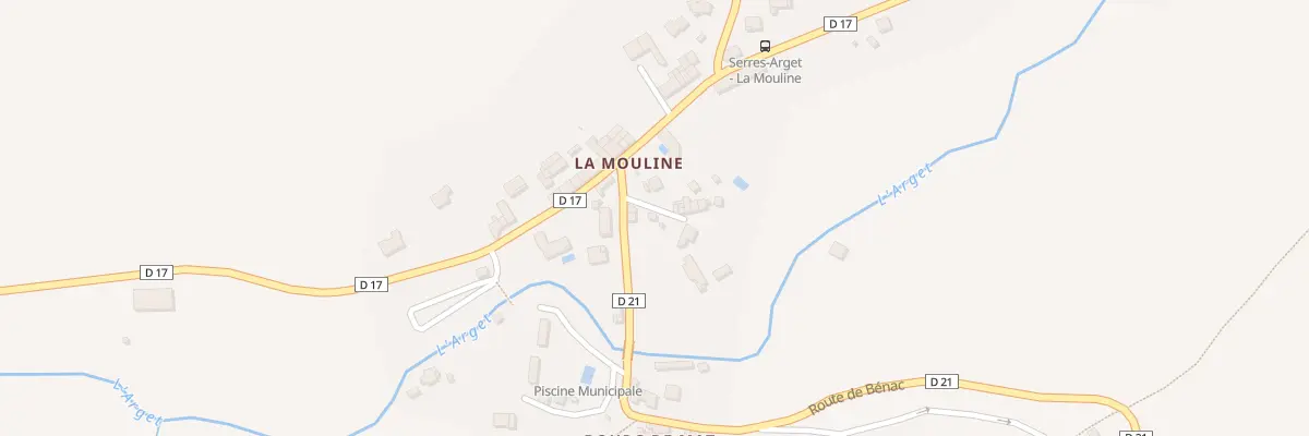 Plan du 407 La Mouline à Serres-sur-Arget