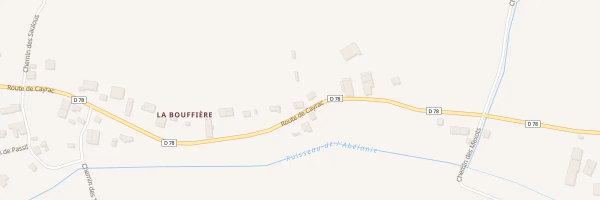 Plan du 1550 Rte de Cayrac à Bioule