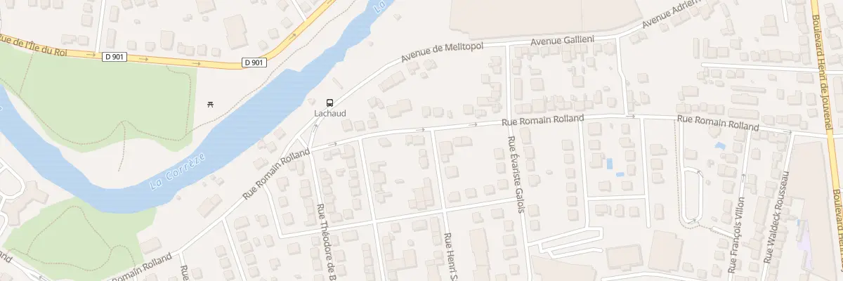 Plan du 55 Rue Romain Rolland à Brive-la-Gaillarde