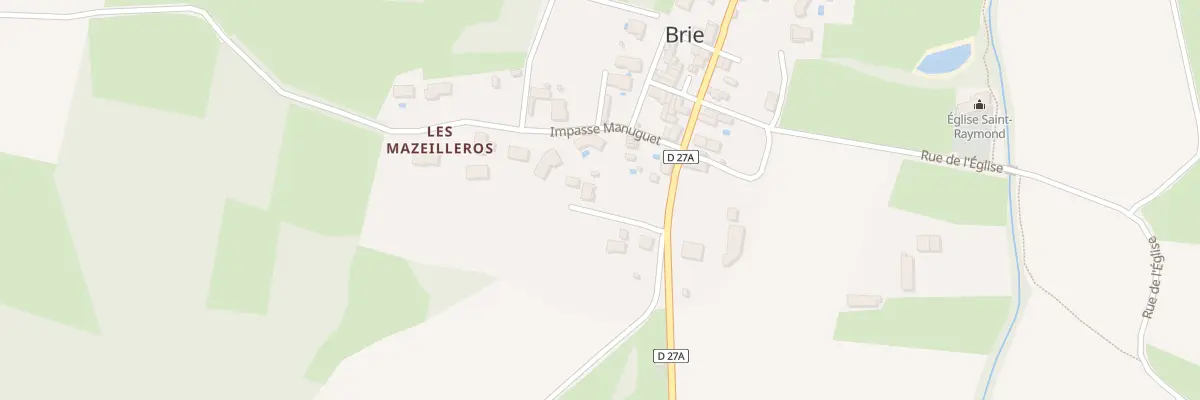 Plan du 83 Les Mazeilleros à Brie