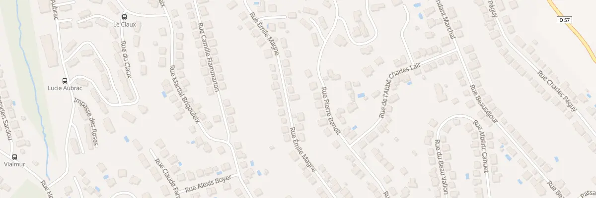 Plan du 50 Rue Emile Magne à Brive-la-Gaillarde