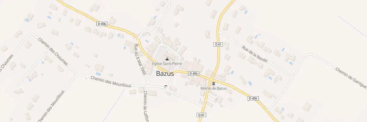 Plan du 18 Rue de la République à Bazus