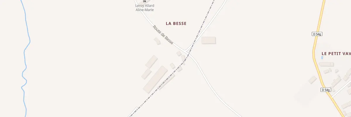 Plan du 4 Rte de la Besse à Bazaiges