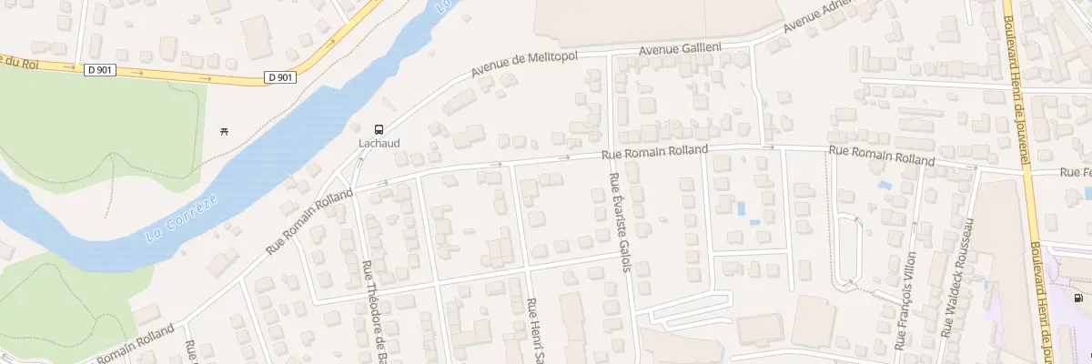Plan du 51 Rue Romain Rolland à Brive-la-Gaillarde