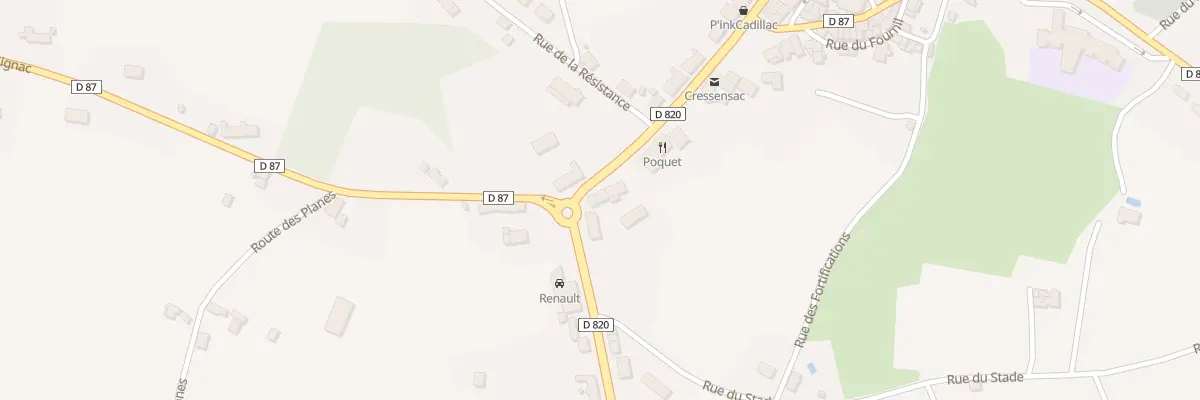 Plan du 5157 La Poste à Cressensac-Sarrazac