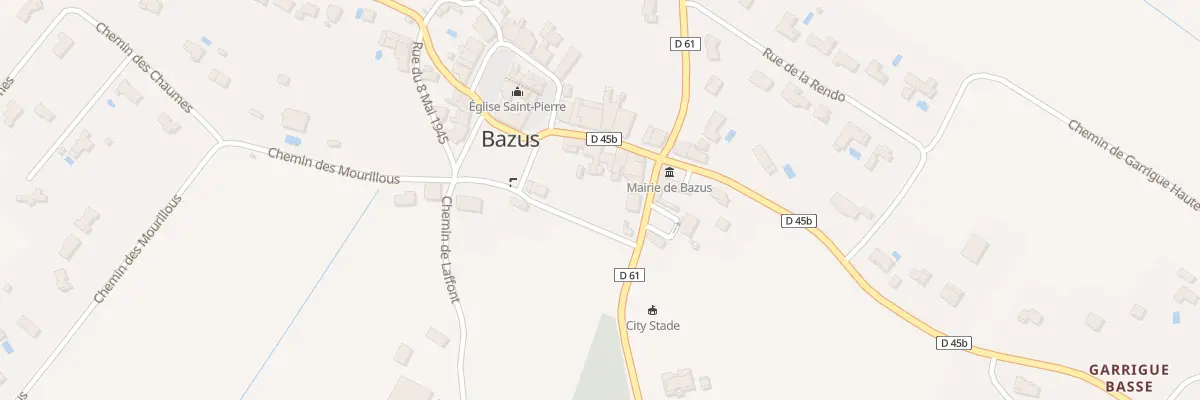 Plan du 5 Rue de la République à Bazus