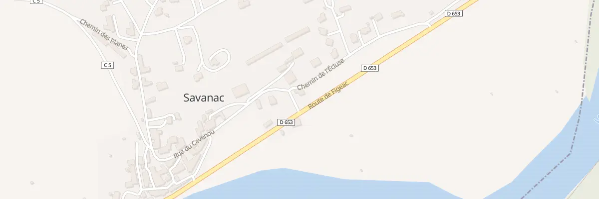 Plan de la Rue Rue du Cevenou à Lamagdelaine