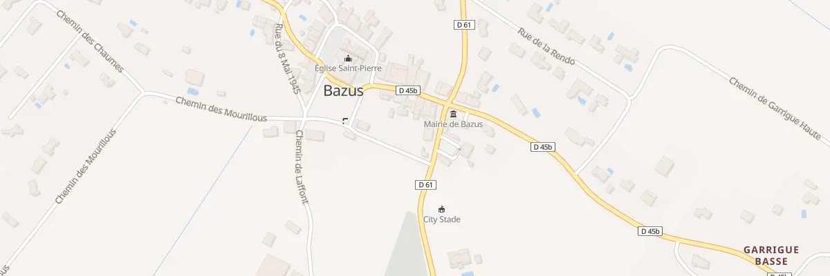 Plan du 3 Rue de la République à Bazus