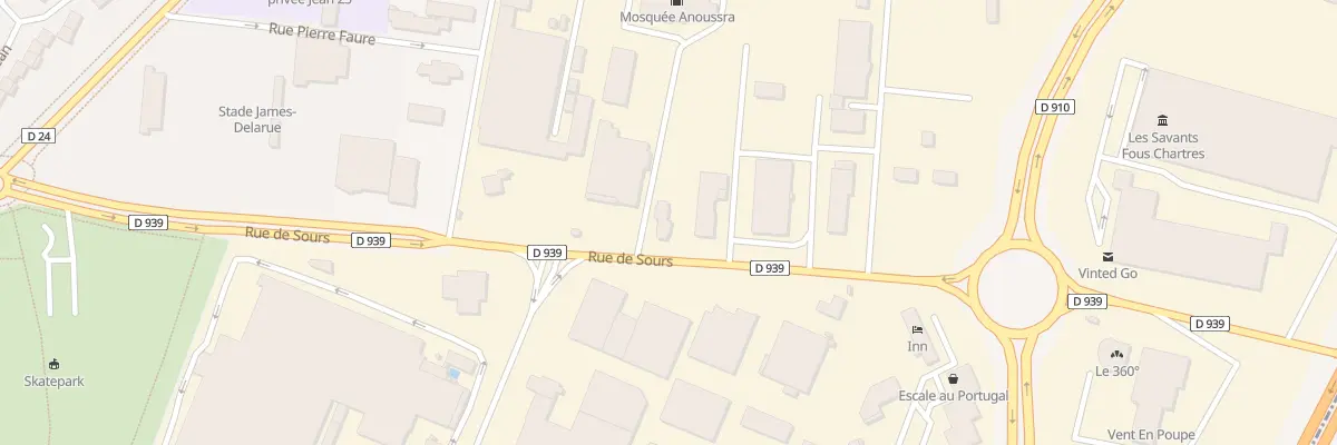 Plan du 2 Rue Robert Legué à Chartres