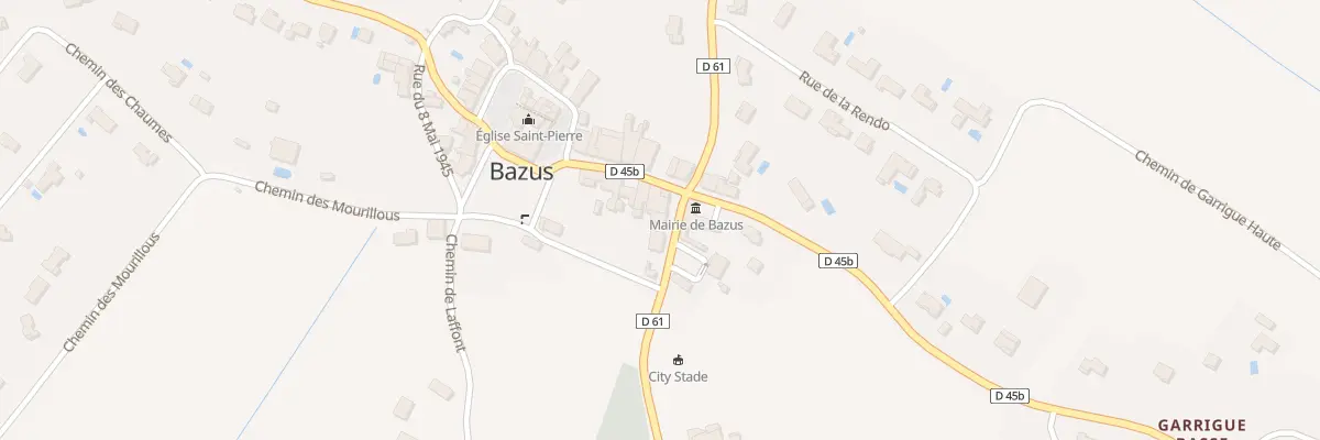 Plan du 4 Rte de Lapeyrouse à Bazus