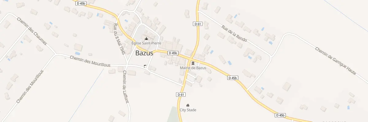 Plan du 2 Rte de Lapeyrouse à Bazus