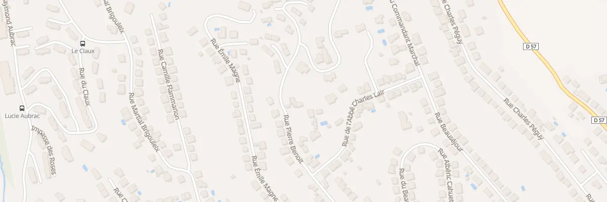 Plan du 62 Rue Pierre Benoit à Brive-la-Gaillarde