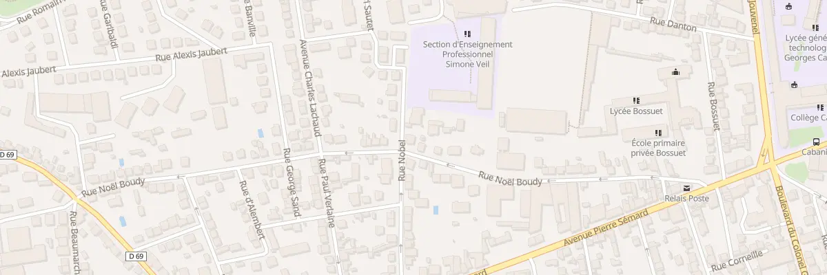 Plan du 50 Rue Noel Boudy à Brive-la-Gaillarde