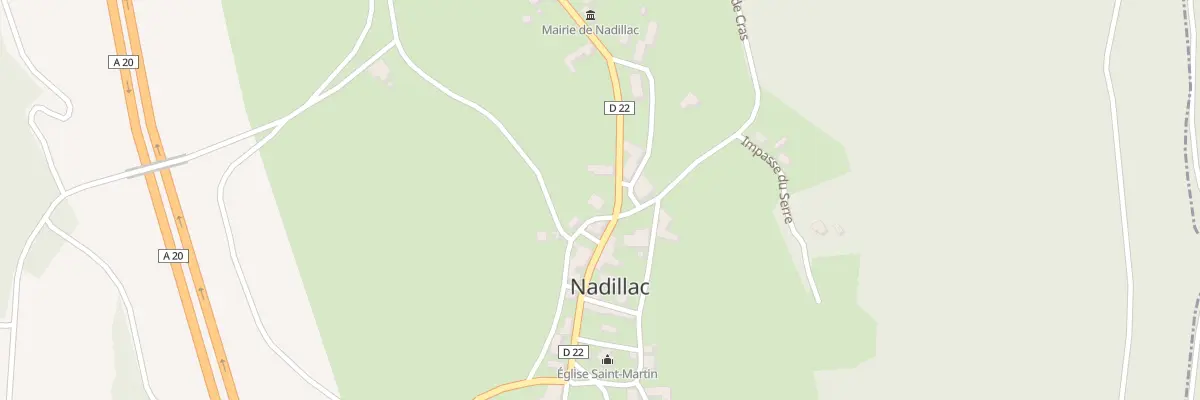 Plan du 5034 Nadillac à Nadillac