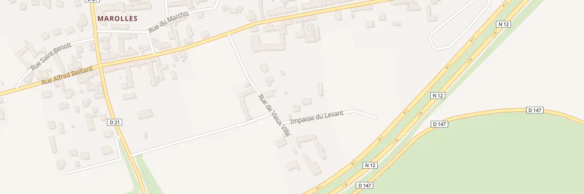 Plan du 1 Imp du Levant à Broué