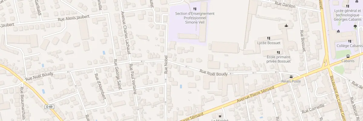 Plan du 46 Rue Noel Boudy à Brive-la-Gaillarde