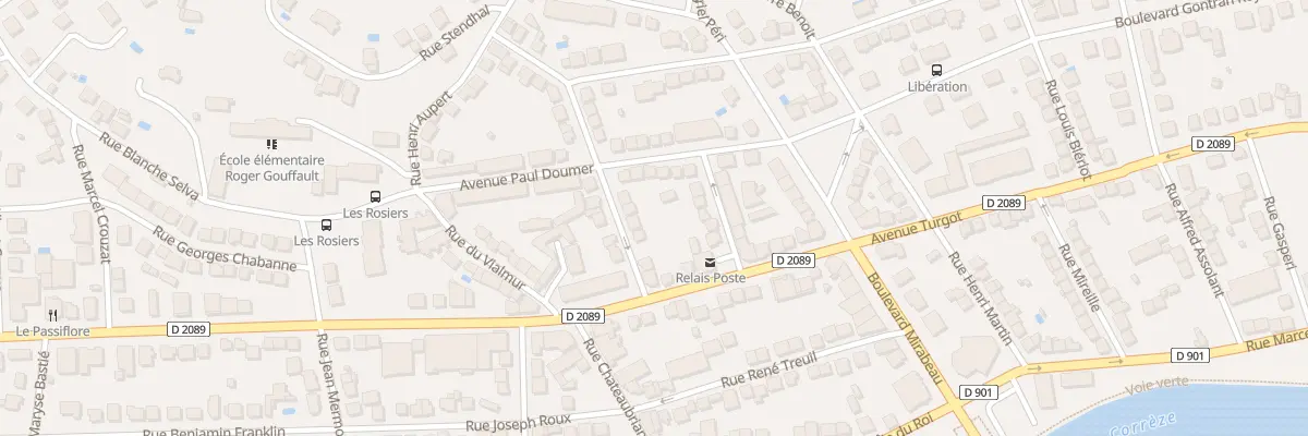 Plan du 10 Rue Lafayette à Brive-la-Gaillarde