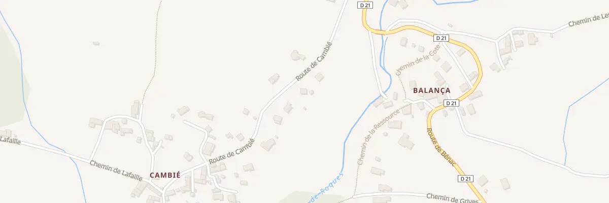 Plan du 303 Rte de Cambié à Serres-sur-Arget
