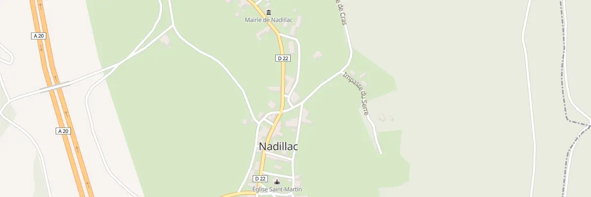 Plan du 5009 Nadillac à Nadillac