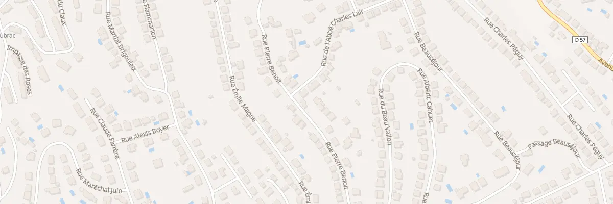 Plan du 44 Rue Pierre Benoit à Brive-la-Gaillarde