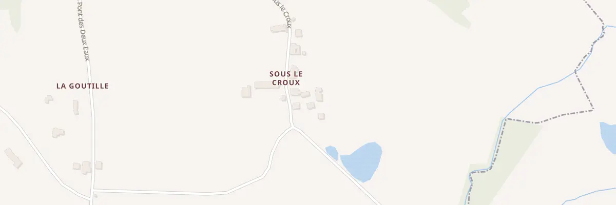 Plan du 535 Rte de Sous le Croux à Linards