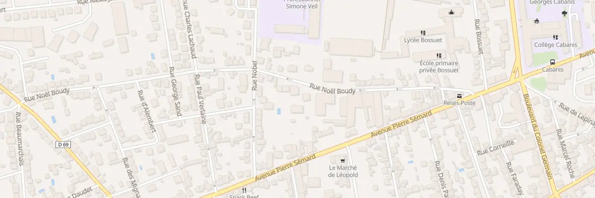 Plan du 55 Rue Noel Boudy à Brive-la-Gaillarde