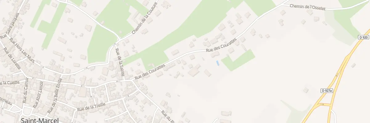 Plan du 28 Rue des Courattes à Saint-Marcel